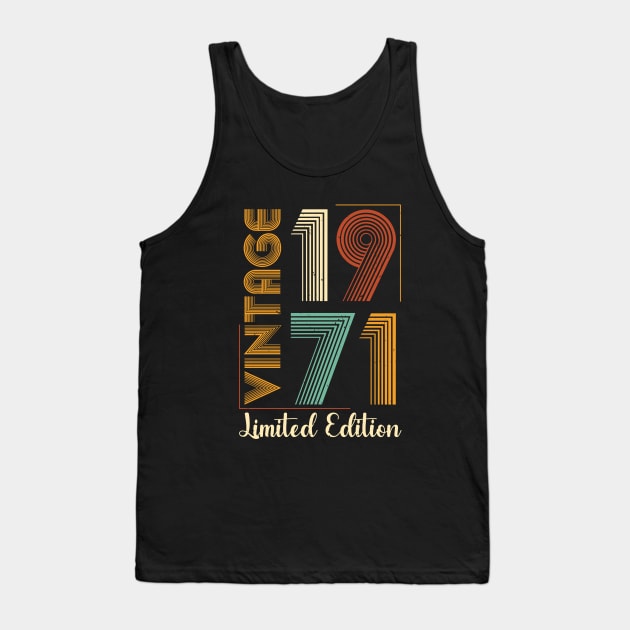 Vintage 1971 Limited Edition Tank Top by busines_night